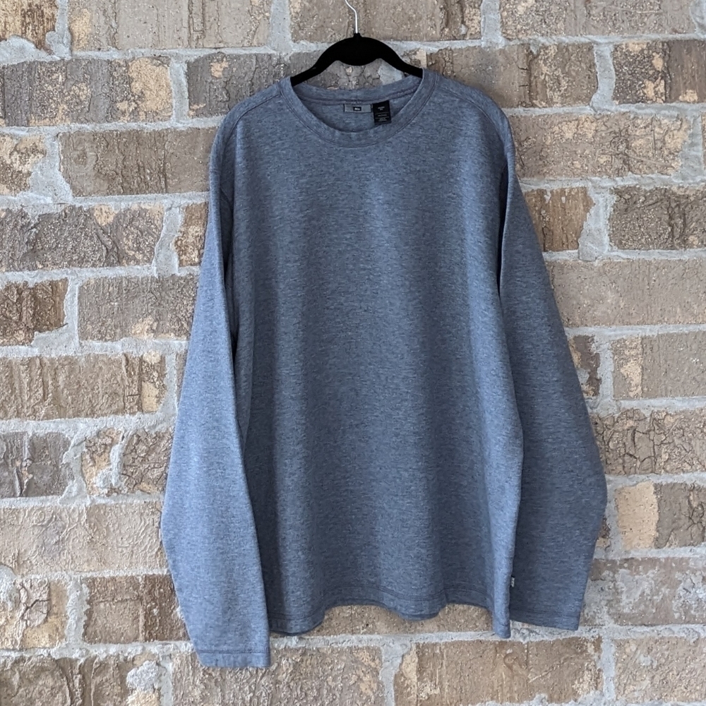 REI Co-Op Heather Gray Long Sleeve Crew Neck Heavyweight Knit Shirt XL - Picture 5 of 5
